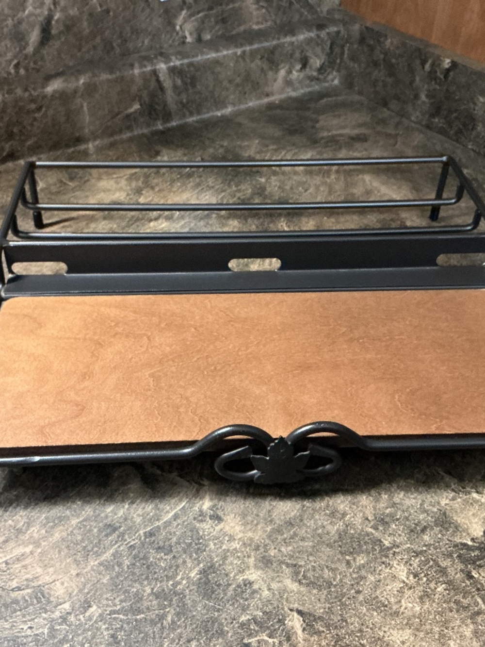 Longaberger Foundry Wrought Iron Charging Station w/Shelf